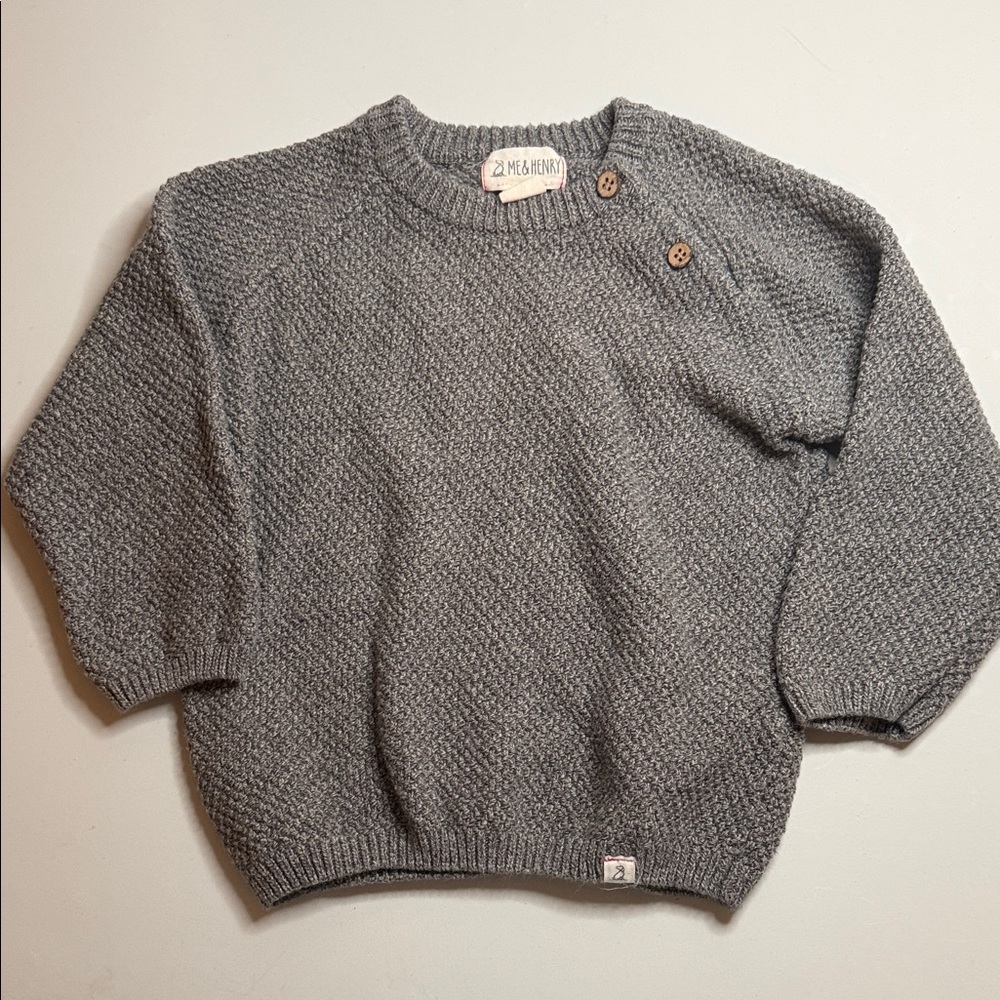 Gray Kids Sweater